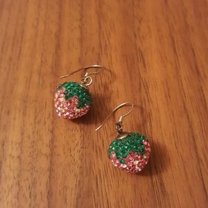 Strawberry Crystal Earrings